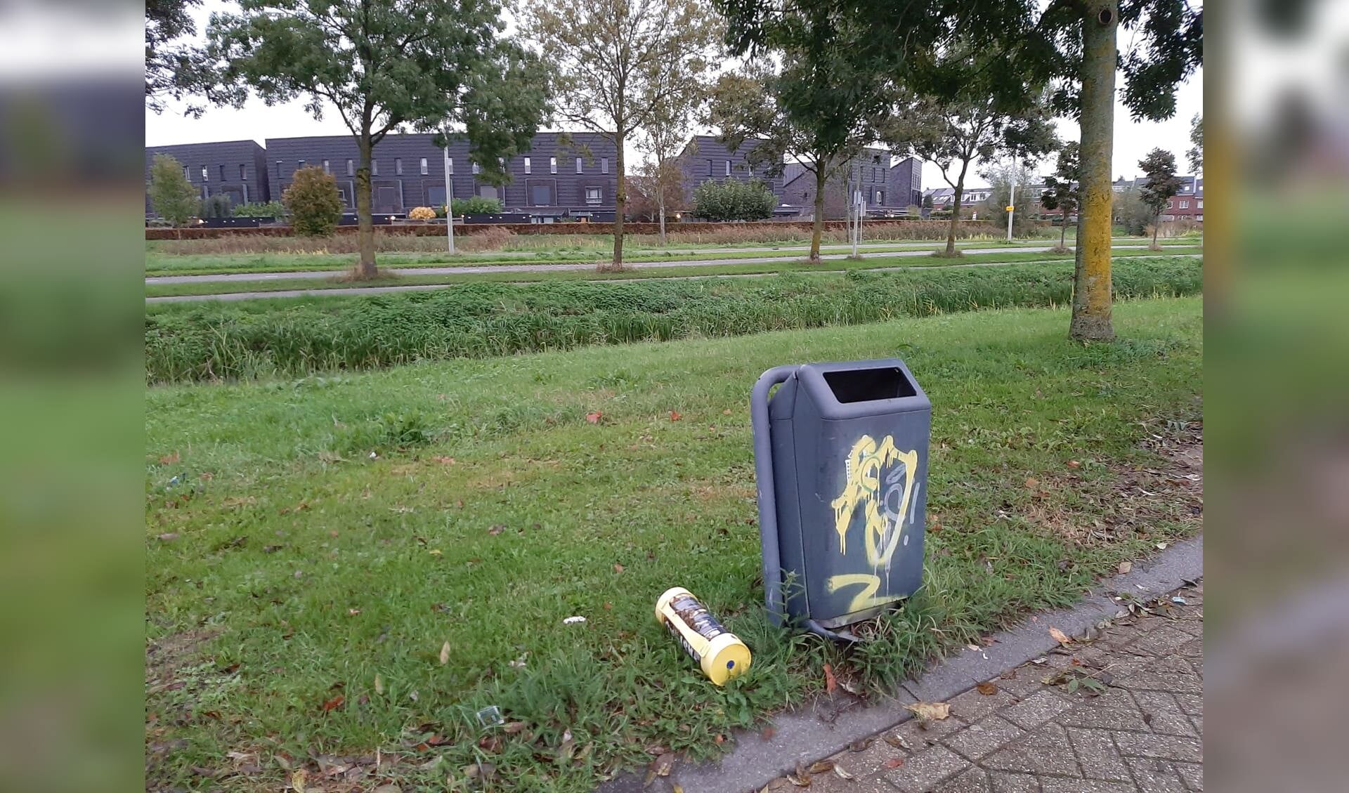 Lachgascilinder in Gorinchem-Oost